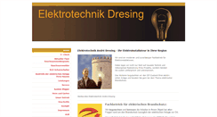 Desktop Screenshot of elektrotechnik-dresing.eu