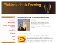 Tablet Screenshot of elektrotechnik-dresing.eu